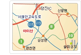 아미산 약도